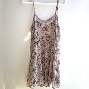 Cream Floral Sheer Babydoll Blouse